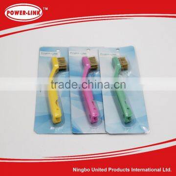 colorful wire brush plastic handle Copper wire brush cleaning brush