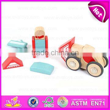 New Design 37PCS DIY Wooden Puzzle 4D Toy,High Quality Intelligent Wooden Diy Car Plane Toy W03B044 photo-6