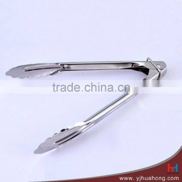 Mirror Full Stainless Steel BBQ Serving Food Tongs (HFT-SS01E) photo-4