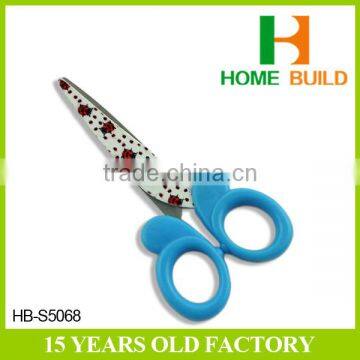 Factory price HB-S5068 5" plastic handles butterfly school scissors tool set