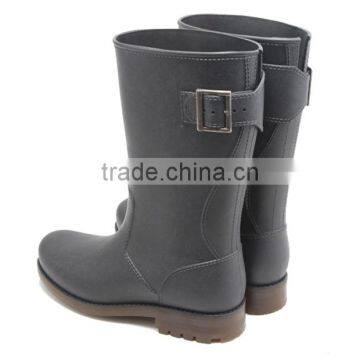 Custom Logo Waterproof Shiny Black Neoprene Rain Hunting Boots photo-4