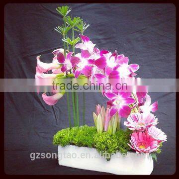 Artificial Flower Basket Decoration, Show for Wedding Place, Shop Open Ceremony With PE Material photo-2