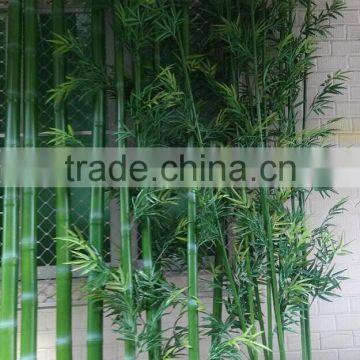 Hign Qulaity New Green Chinese Plastic Outdoor Decor Artificial Lucky Bamboo Poles Fence Plants photo-6