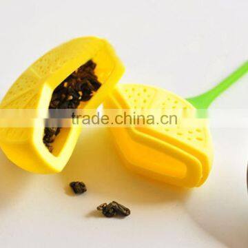 Beauty Drinker Teapot Teacup Herb Tea Strainer Filter Infuser Bag Lemon Silicone photo-4