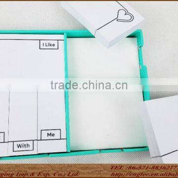 High-quality Paper Memo Box/sticker Note Kit Set for Promotion