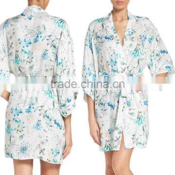 Women Fashion Short Sleeve Floral Print Sleepwear Pajamas Wholesale Custom High Quality Pajamas