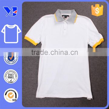 Golf top factory solid cotton knitted wear polo men exercise t-shirt