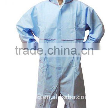 SMS coverall with hood & outside seams