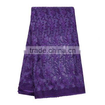 2017 Wholesale Guangzhou African Lace Embroidery Fabric For Dress photo-3