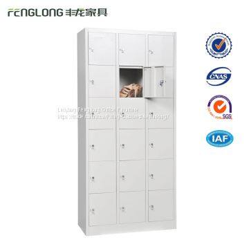Public 18 Door Locker Steel Locker Cabinets With CKD Package photo-4