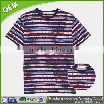 Summer Hot Sale Cotton Mens Stripe t Shirt