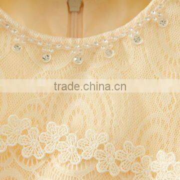 New Arrival Fashion Design Small Girls Dress Lace Princess Baby Girls Flower Sexy Dresses Kids Clothes photo-6