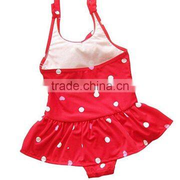 Baby Girls Polka Dots Swimsuit Seaside Sweet Bow Baby Bikini China Suppliers photo-4
