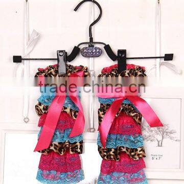 Factory Wholesale Baby Halloween Black and Orange Baby Legging Fashion Lace Leg Warmers photo-4