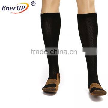 High Quality Medical Running Custom Nylon Sport Compression Knee Socks photo-5
