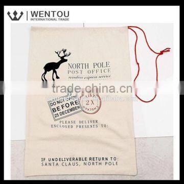 Wholesale Large Canvas Christmas Gift Bag With Drawstring photo-3