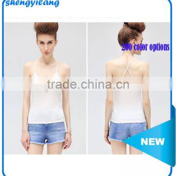 OEM New Arrival Cotton Top Quality Blank Sexy Sleeveless Singlet With 100% Cotton