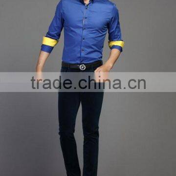 Slim Fit High Quality Fashion Shirt Men photo-2