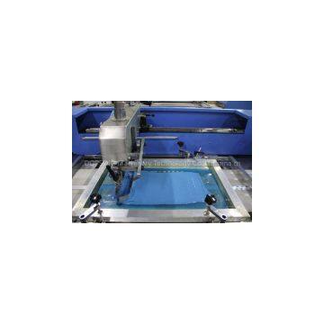 3 colors woven label automatic screen printing machine