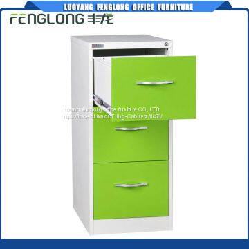 Luoyang fenglong Manufacturer Office Hotel Furniture Metal 4 drawer Filing Cabinet