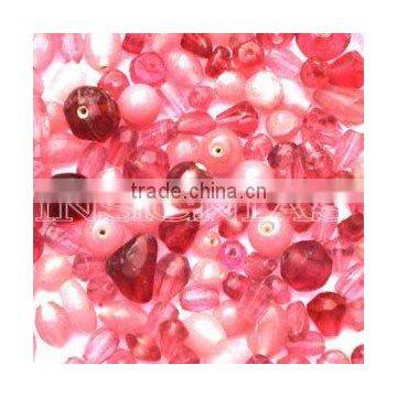 Hand made mix plane glass beads