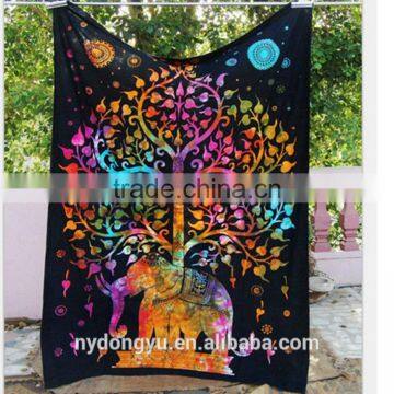 elephant shawl beach towel/chalu blooming wall decoration table cloth yoga mat beach towels/lastest design