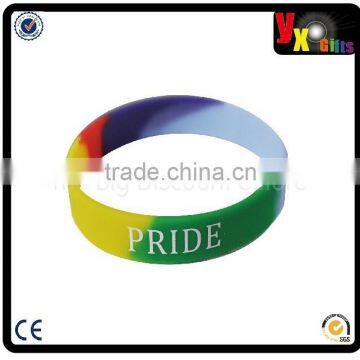 Gay Pride - (Various Quantities) Rainbow Silicone Wristband/china wholesale