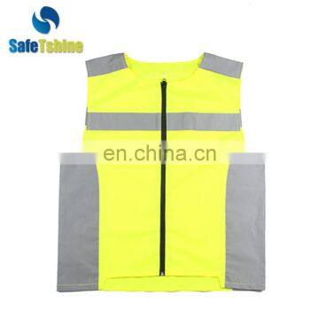 Unique design hot sale outdoor durable yellow reflective running vest