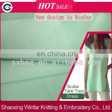 winfar Scuba polyester elastane DTY dyed knit textile fabric air layer