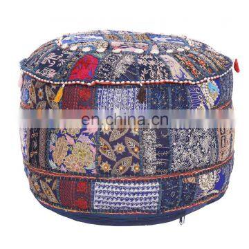 Wholesale Sari Patchwork Bean Bag Ottoman