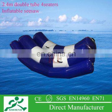 0.9mm double tubes inflatable water seesaw for kids WT16