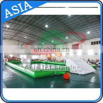 Adults Inflatable Football Field / Inflatable Human Foosball Court For Sale