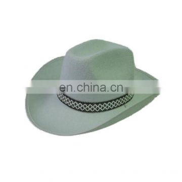 MCH-1429 Party Carnival funny cheap white felt cowboy Hat