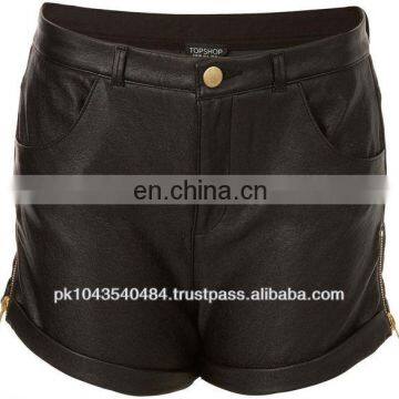 Custom leather shorts