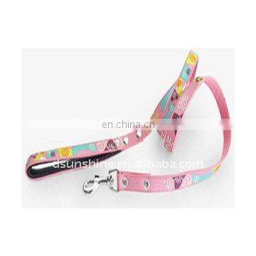 woven dog collar & dog leash