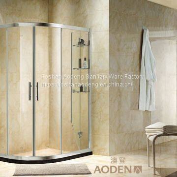 Quadrant Clear Tempered Glass Sliding Door Shower Enclosure