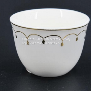 Top Grade 80 cc Ceramics Arabic Coffee Cawa Cup From Chaozhou China for Sale