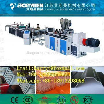 Plastic composite wave roof tile production line/ PVC wave roof tile processing line/ Vinyle wave roof sheet  machine