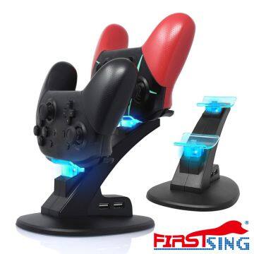 Firstsing Fast Controller Charger Charging Docking Station Stand for Nintendo Switch Pro Controller