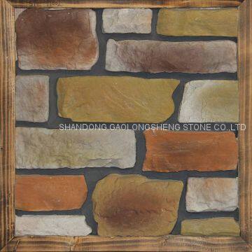Artificial Ledge Stone,artificial Panel, Ceramic Legde Stone , Flagstone, Background Wall Covering Panel Wall Cladding photo-2