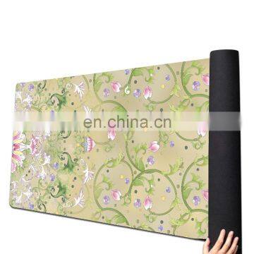 Good Quality Eco Friendly Colorful Custom Print Suede Natural Rubber Yoga Mat
