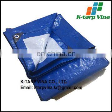 Blue/White Tarpaulin Sheet, 4*5m, 125 gr/sqm