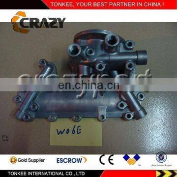 Diesel engine part HINO p11c oil cooler cover,HINO engine oil cooler cover P11C for excavator