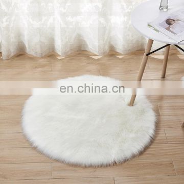 Custom design faux sheepskin fur fabric plush carpet