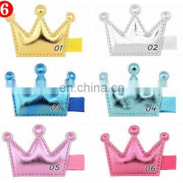 Girl Hairband Hairclips Solid Colorful Bowknot Hairpins With Bow Crown Birthday Party Headwear 6Series photo-6