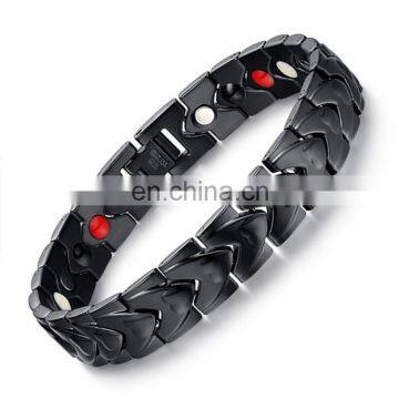 Heart Shaped Twisted Healing 4 IN 1 Elements Energy Health Bracelet Magnetic photo-2