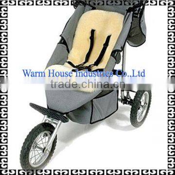 Luxury Sheepskin Eco-friendly Baby Stroller Liner lambskin Infant Pram Liner