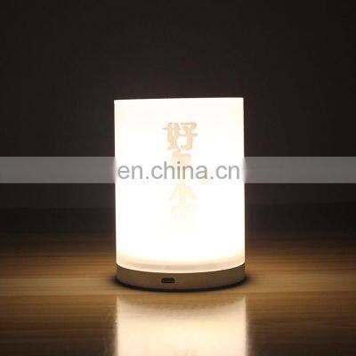 Modern decorative home lighting white silver gold cylinder table lamp aluminium alloy eyes protected desk lamp