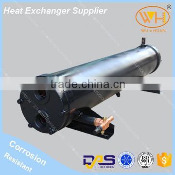 High heat transfer 210KW shell and tube condenser,water-cooled shell&tube horizontal type condenser,horizontal type condenser