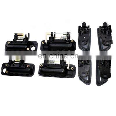 8Pcs Front Rear Black Outer & Inner Gray Door Handle Set For Toyota Camry 97-01 photo-3